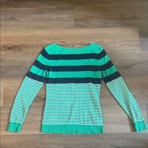 Tommy Hilfiger Green and Navy Sweater